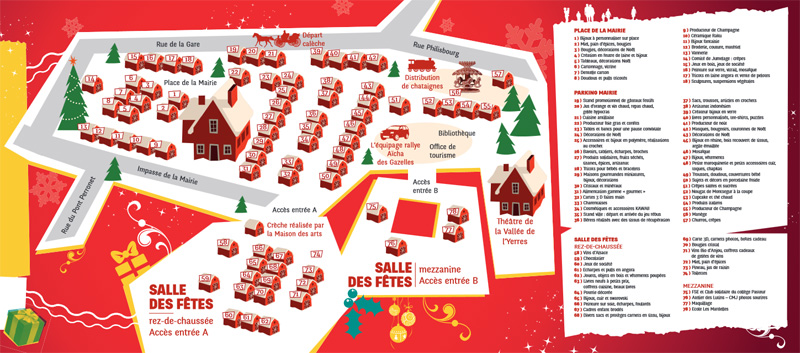 Plan marché de Noël Brunoy 2014