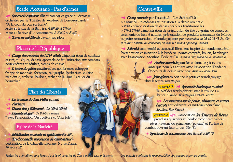 Fte médiévale Lagarde 2015 programme 1